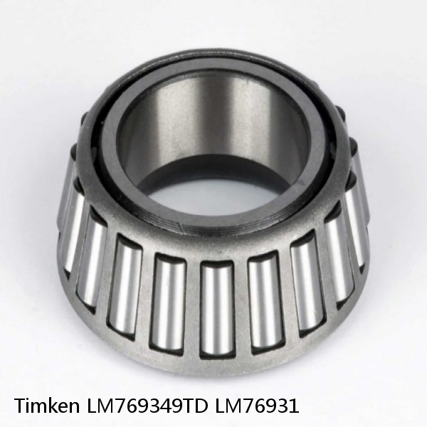LM769349TD LM76931 Timken Tapered Roller Bearing